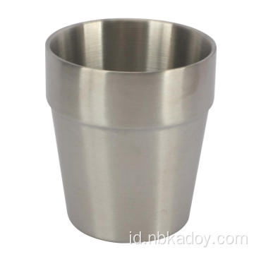 260ml Stainless Steel Double-Layer Anti Scring Cup